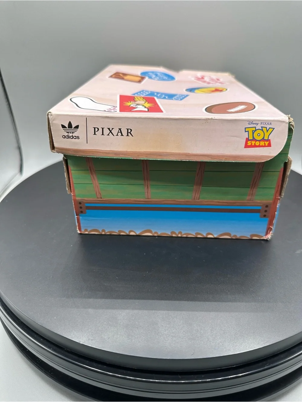 Adidas X Toy Story Top Ten Hi Kids Rex Youth 11C Debossed Scale Green